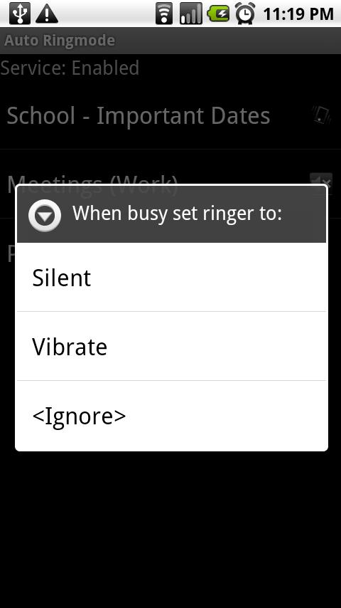 Auto Ringmode Android Productivity