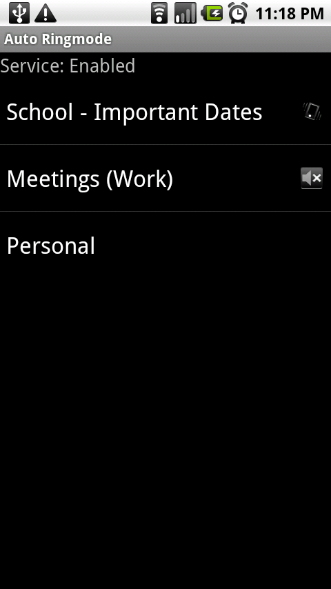 Auto Ringmode Android Productivity