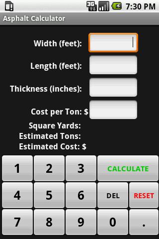 Asphalt Calculator