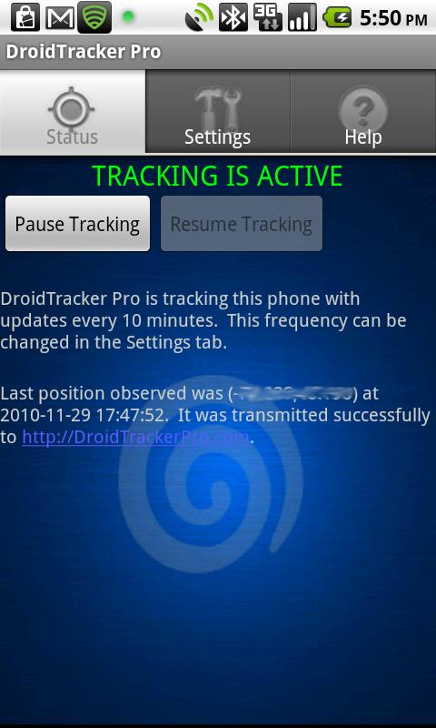 Droid Tracker Pro Phone Trackr