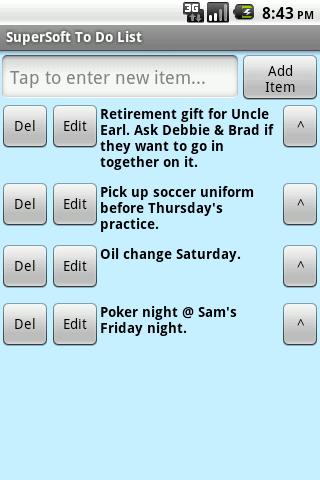 SuperSoft To Do List