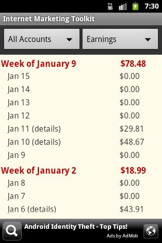 Internet Marketing Toolkit Android Productivity