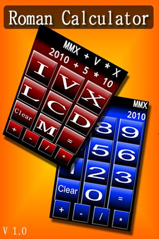 Roman Numeral Calculator Android Productivity