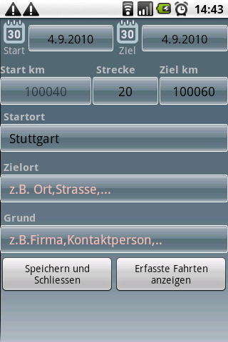 Fahrtenbuch For Android Android Productivity