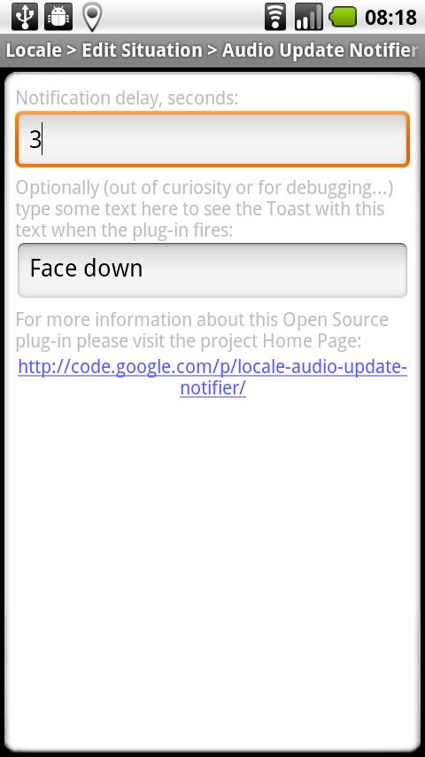 Locale Audio Update Notifier Android Productivity