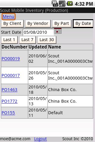 Scout Mobile Inventory Android Productivity