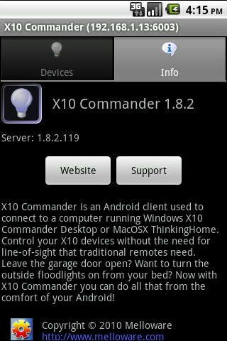 X10 Commander Android Productivity