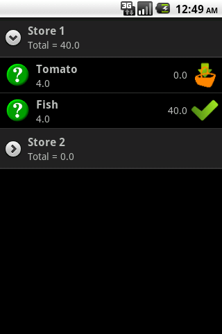 My shopping Android Productivity