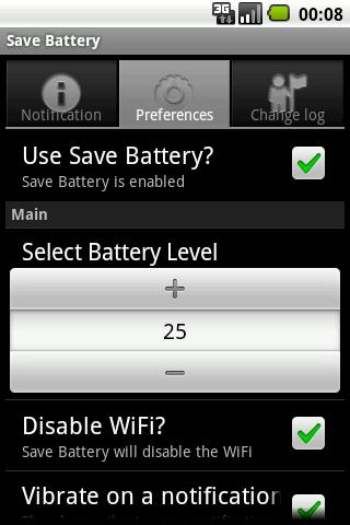 Save Battery Android Productivity