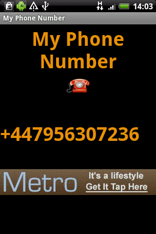 My Phone Number Reminder Android Productivity