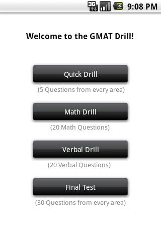 GMAT Drill Lite Android Productivity