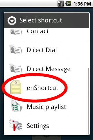 enShortcut Android Productivity