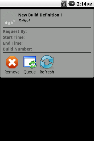 TFS 2010 Build Monitor Android Productivity