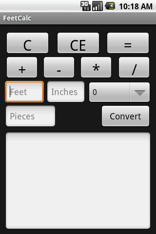 FeetCalc Android Productivity