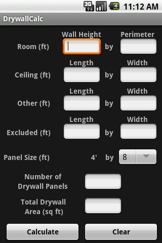 DrywallCalc Android Productivity