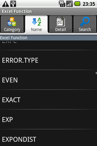 Excel Function Android Productivity