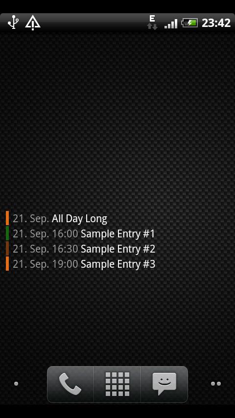 Small Agenda Widget Android Productivity