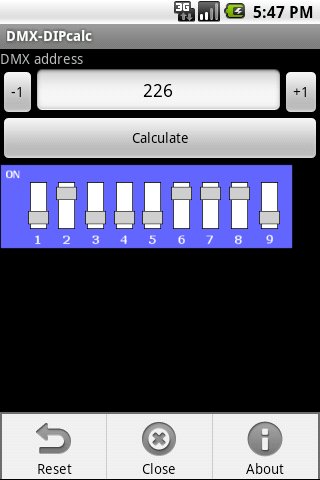 DMX-DIP calculator Android Productivity