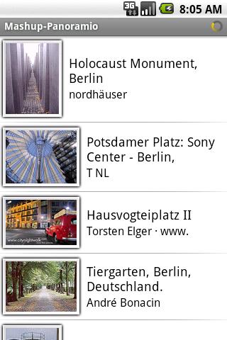 Mashup-Panoramio Android Productivity