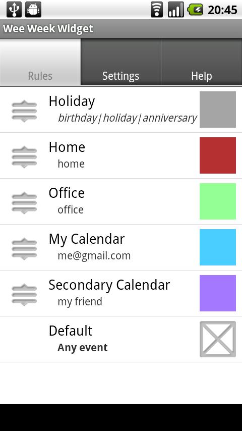 Wee Week Widget (Free Trial) Android Productivity