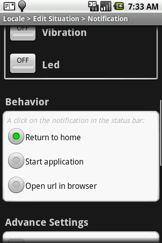 Locale Notification Plug-in Android Productivity