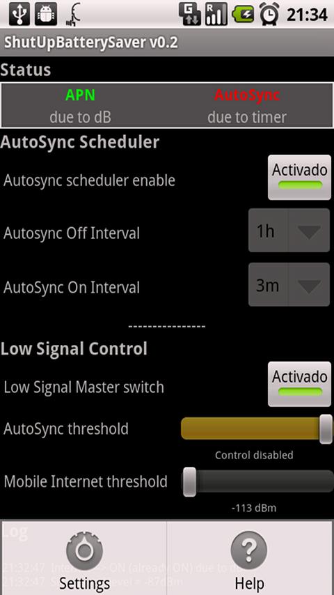 ShutUpBatterySaver Android Productivity