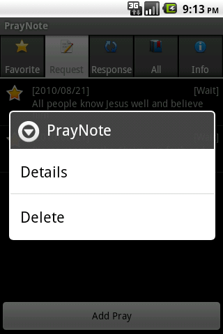 PrayNote Android Productivity