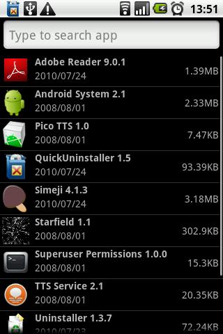 QuickUninstaller Android Productivity