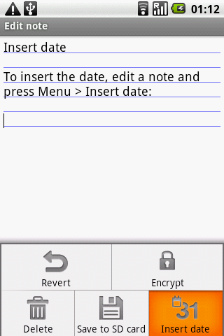 OI Insert Date Android Productivity