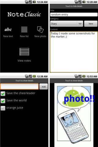 Note Classic free Android Productivity