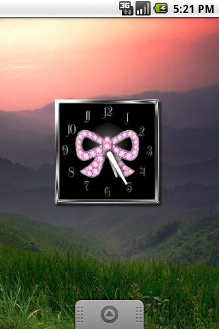 HQ Diamond Rose Ribbon Clock Android Health