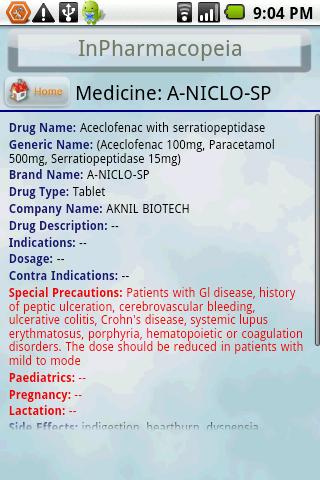 InPharmacopeia Android Health