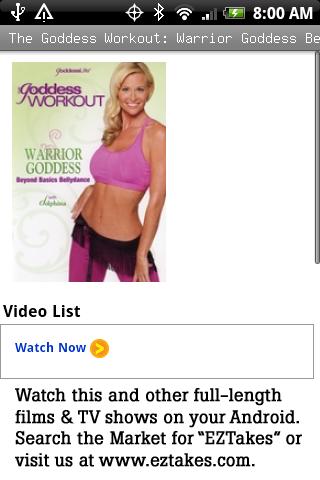 Goddess Workout: Warrior Belly Android Health