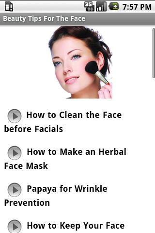 Beauty Tips For The Face