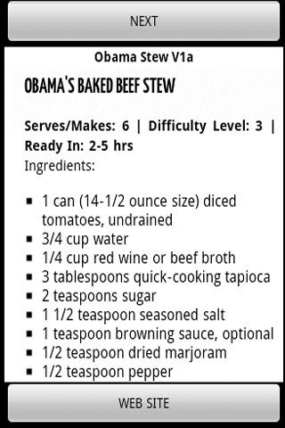 Obama’s Baked Beef Stew Recipe Android Health