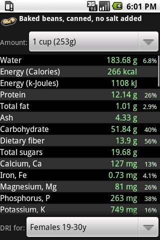 Nutrition Facts (Free) Android Health