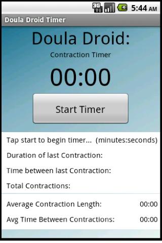 Doula Droid Contraction Timer Android Health