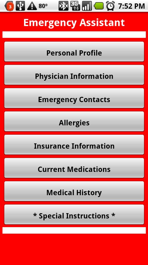 Emergency Assistant Android Medical