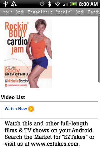 Rockin’ Body Cardio Jam Android Health