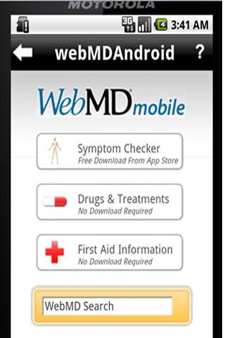 WebMDPro Android Quick LInk Android Health
