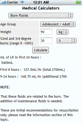 Health and Medical Calculators Android Health