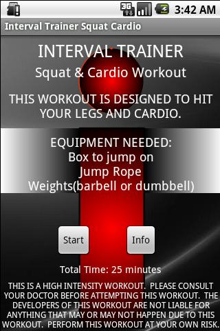 Interval Trainer Squat Cardio