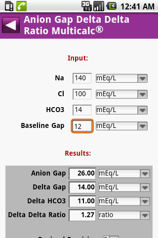 MedCalc 3000 Kidney Android Health