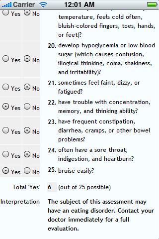 Eating Disorder Assessments Android Health