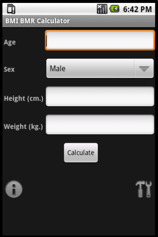 BMI BMR Calculator Android Health