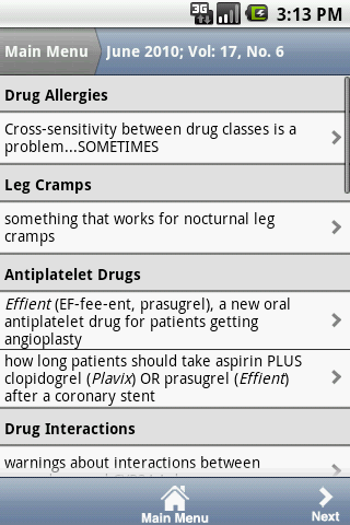 Canadian Prescriber’s Letter® Android Health