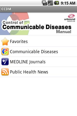 Communicable Diseases (CCDM) Android Medical