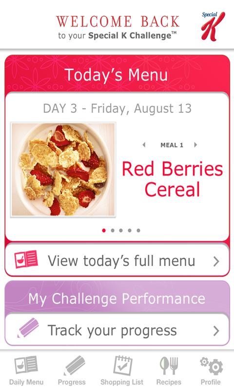 myPlan the Special K Challenge Android Health & Fitness