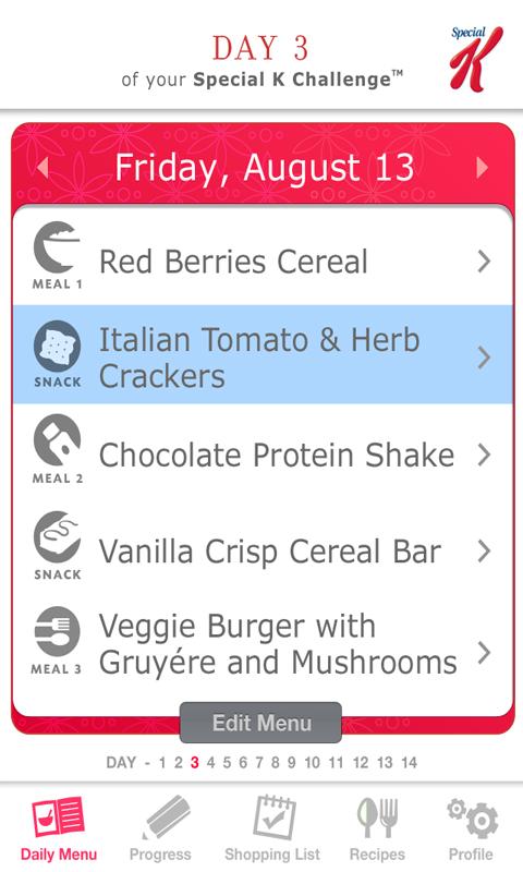 myPlan the Special K Challenge Android Health & Fitness