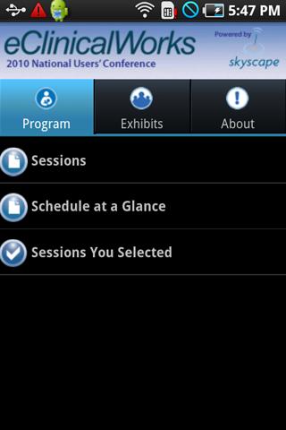 eClinicalWorks 2010 Confernece Android Health